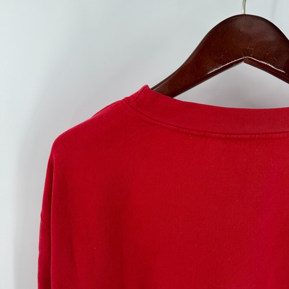 University Of Kansas Jayhawks Basketball Campus Authentic Mens Red Sweatshirt M - Picture 6 of 9